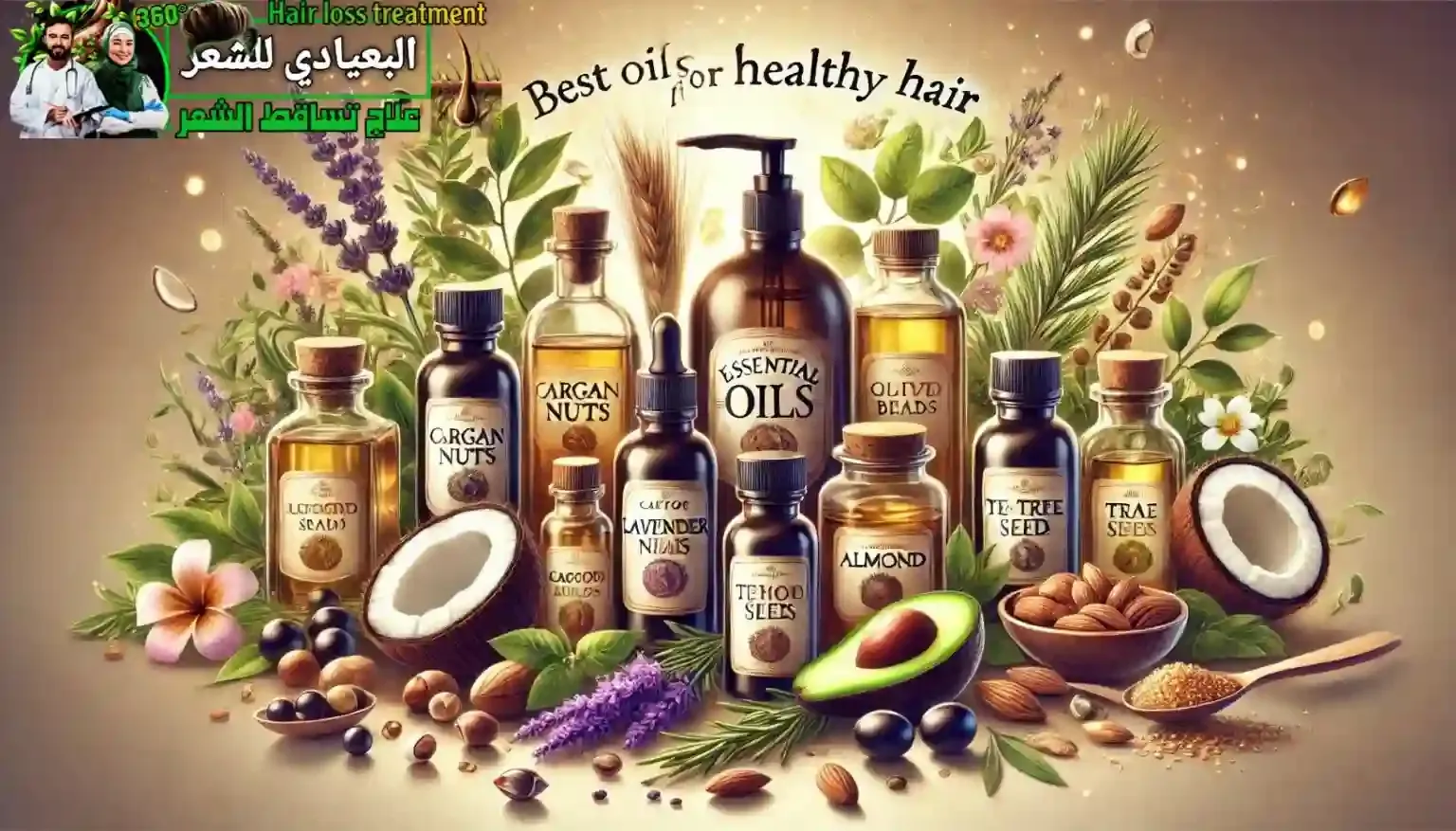 أفضل الزيوت الطبيعية للشعر
