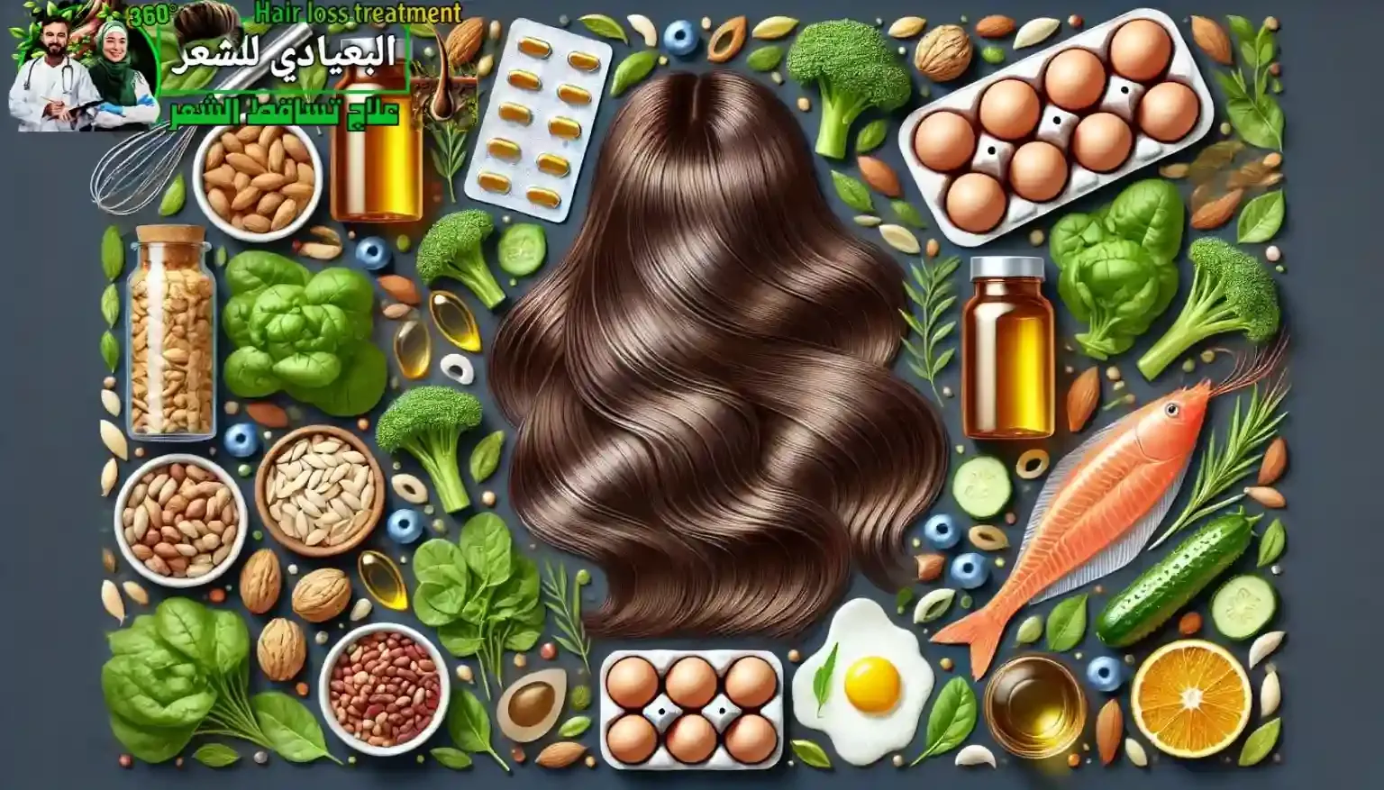 أفضل الفيتامينات والمكملات الغذائية لمنع تساقط الشعر